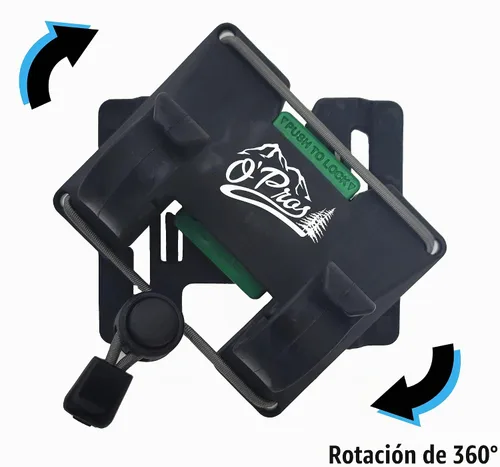 Vista 3 de O'Pros Clip de cinturón de tercera mano portacañas para pesca con mosca y cañas giratorias... (Mossy Oak Original Bottomlands Camo)