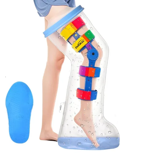Vista 7 de Funda impermeable para pies adultos, botas de ducha para pie después de la cirugía, protector de tobillo hermético para botas para vendaje, vendaje
