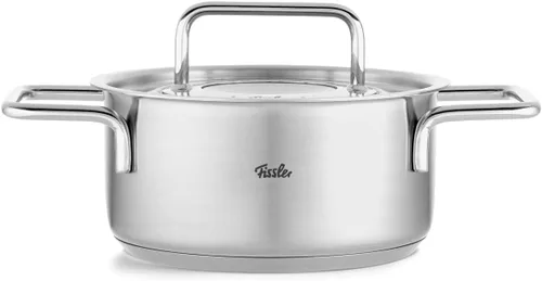Vista 2 de Fissler Pure Collection - Olla de acero inoxidable de 2.2 cuartos de galón con tapa de metal