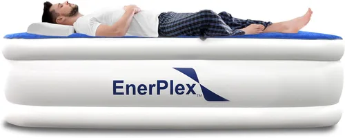 Vista 9 de EnerPlex Colchón de Aire con Bomba Incorporada - Colchón Hinchable Autoinflable con Soporte para el Cuello - Cama de Aire Inflable para Viajes