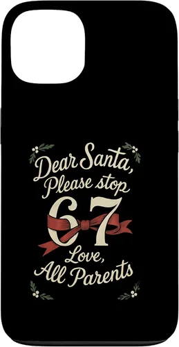 Vista 7 de Dear Santa 67 Funny Christmas Six Seven 6-7 Parents Case for iPhone XR