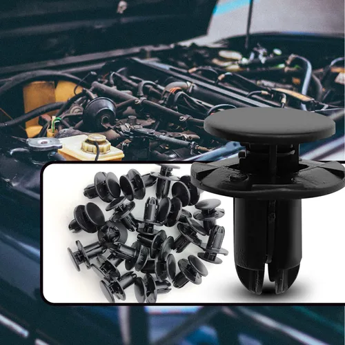 Vista 5 de 20 piezas de fijación de clip de retención para guardabarros compatible con Hyundai Kia Equus Genesis Santa Fista 86595-2T500, 1420608250B, negro