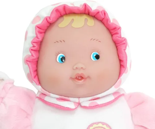 Vista 3 de JC Toys Lil' Hugs Pink Soft Body - Tu primera muñeca bebé - Diseñado por Berenguer - Edades 0 +, 12 pulgadas