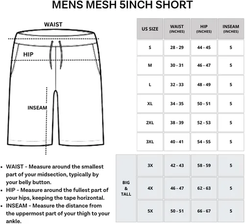 Vista 6 de Paquete de 5 pantalones cortos de malla de 5 pulgadas para hombre con bolsillos (disponible en tallas grandes y altas)