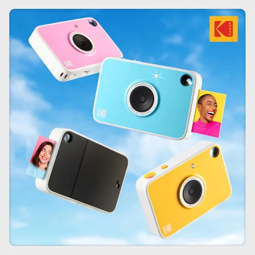 Vista 12 de KODAK Printomatic+ - Paquete de inicio de cámara digital de impresión instantánea + Estuche de transporte + Papel fotográfico adhesivo Zink de 20