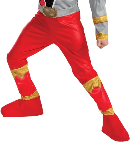 Vista 5 de Disfraz de Ranger rojo para niños, disfraz oficial de Dino Fury Power Ranger