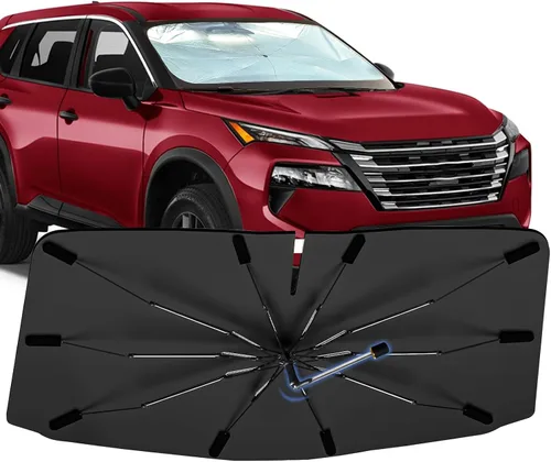 Vista 17 de Sombrilla Parasol para Parabrisas para Mazda 3 2014-2026, Parasol Plegable para Coche para Ventana Delantera, Visera Protectora Solar Altamente