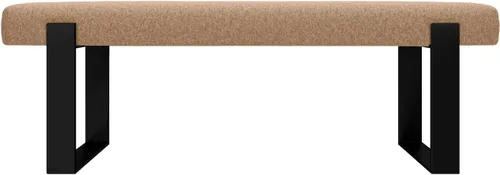 Vista 87 de VANT Banco de cama tapizado, beige Boucle, níquel cepillado Boucle Beige - Níquel cepillado