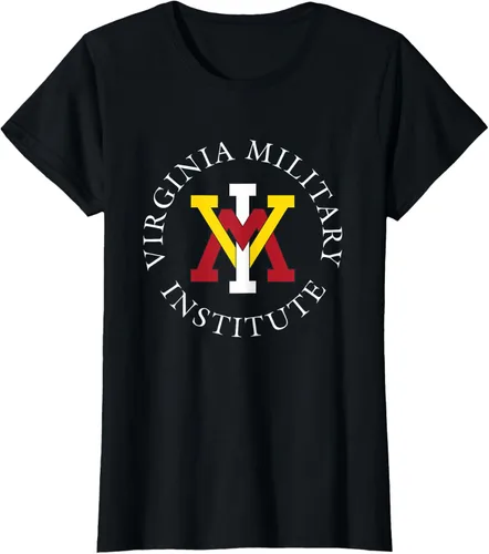 Vista 12 de VMI Keydets Stamp - Camiseta con licencia oficial, Negro