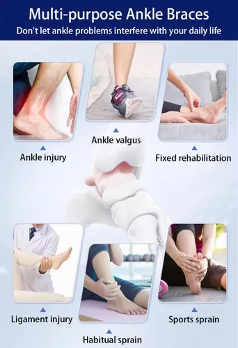 Vista 7 de Tobilleras para mujeres y hombres, 2 piezas de manga de compresión de tobillo para fascitis plantar, alivio de la fascitis plantar, calcetines