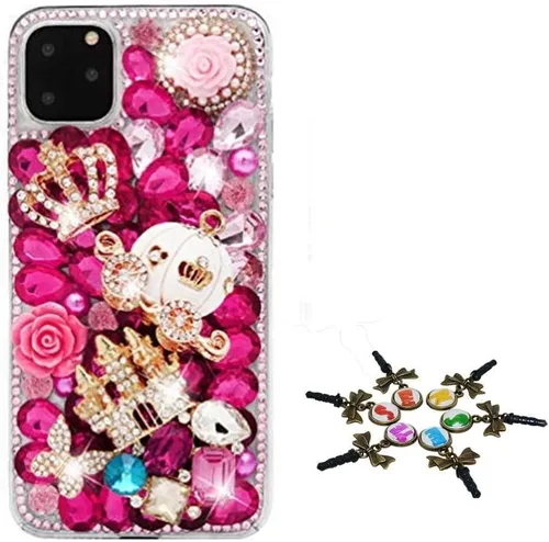 Vista 62 de Sparkle - Funda para teléfono compatible con Samsung Galaxy Z Flip 2 5G, elegante, hecha a mano con diamantes de imitación, diseño de ballet, niña