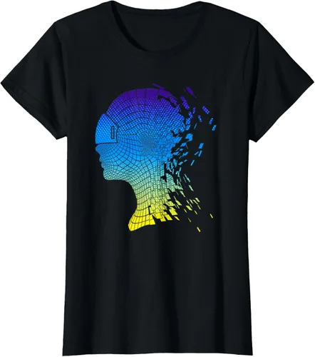 Vista 24 de Camiseta con diseño de auriculares de realidad virtual de VR Fans, Negro, S