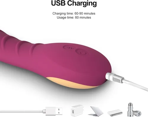 Vista 5 de Juguete sexual vibrador con 12 modos de vibrador para mujer, consolador de punto G, juguetes sexuales para mujeres, estimulador del clítoris
