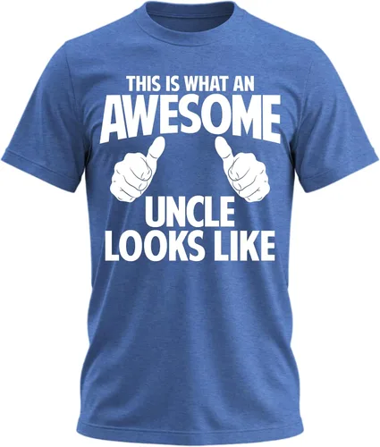 Vista 38 de Awesome Uncle Looks Like - Camiseta divertida para hombre Negro