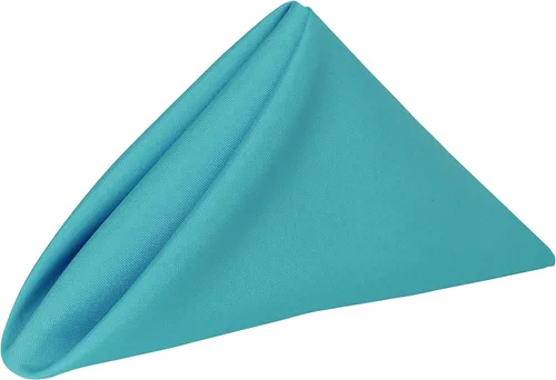 Vista 11 de Ultimate Textile -1 docena- Servilletas de tela de poliéster de 20 x 20 pulgadas, color azul aguamarina