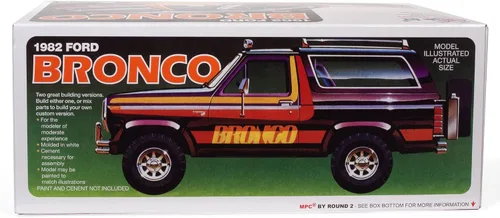 Vista 8 de MPC 1980 Ford Bronco 1:25 Kit de modelo a escala 1:25