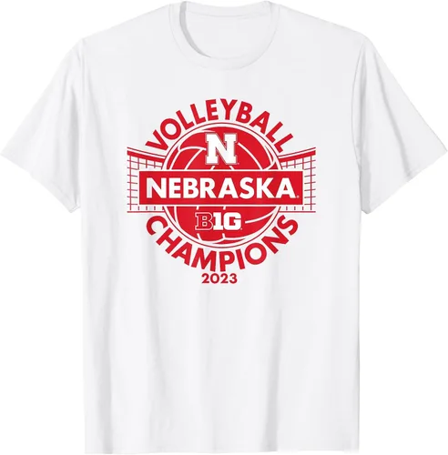 Vista 15 de Nebraska Cornhuskers Big Ten Champs 2023 Women's Volleyball T-Shirt