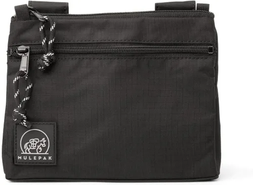 Vista 5 de Bolsa grande en negro, 6 x 8 x 1 pulgadas, a prueba de pérdidas y carteristas, bolsas de seguridad para deportes al aire libre y riñonera de viaje