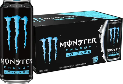 Vista 17 de Monster Energy Rehab Té Verde + Energía, Té Helado Energético, Bebida Energética 15.5 onzas (Paquete de 15) Té helado energético, paquete de 15