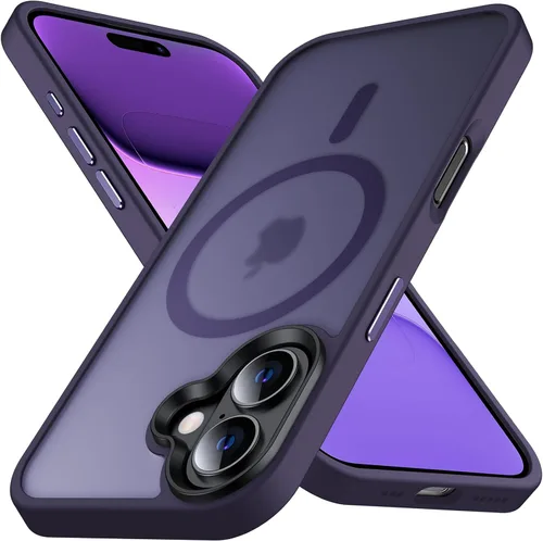 Vista 21 de Anqrp Funda magnética a prueba de golpes para iPhone 12 Pro Max, [compatible con MagSafe] [probada contra caídas de grado militar] Funda delgada