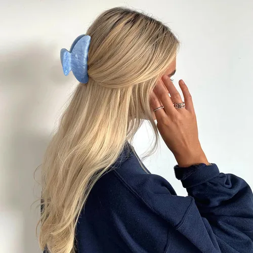 Vista 7 de 10 pinzas para el cabello medianas para cabello grueso/fino, agarre fuerte, antideslizante, pinza de mandíbula para el cabello, accesorios
