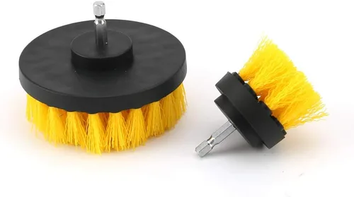 Vista 8 de Juego de 3 cepillos de limpieza para taladro, cepillo de limpieza multiusos, para lechada, piso, bañera, ducha, azulejos, baño y superficie de cocina
