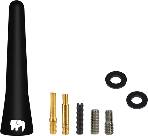 Vista 4 de ONE250 Antena de núcleo de cobre de goma corta de 2.5 pulgadas, compatible con Mazda MX-5 Miata (2006-2024), Mazda2 (2002-2016), Mazda3 (2002-2013)