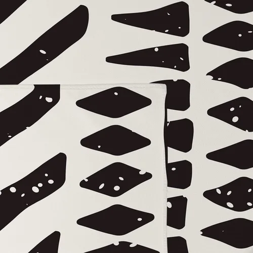 Vista 6 de Tapiz africano de tela de barro, arte para colgar en la pared, diseño tribal afrocéntrico étnico bohemio con elementos geométricos, tapices
