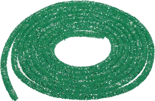 Vista 92 de MECCANIXITY Cuerda de lentejuelas con purpurina de 2.5 yardas, 6mm, 0.24 pulgadas, cuerda de tubo de lentejuelas con diamantes de imitación