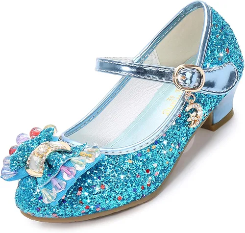 Vista 3 de Cadidi Dinos Zapatos de vestir para niñas, zapatos de fiesta de boda, zapatos de tacón Mary Jane Princesa (bebéniño pequeñoniño grande)
