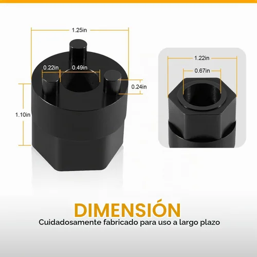 Vista 5 de Herramienta de extracción de cubo de embrague de compresor de A/C, no necesita llave de impacto para buje de transmisión de compresores sin embrague