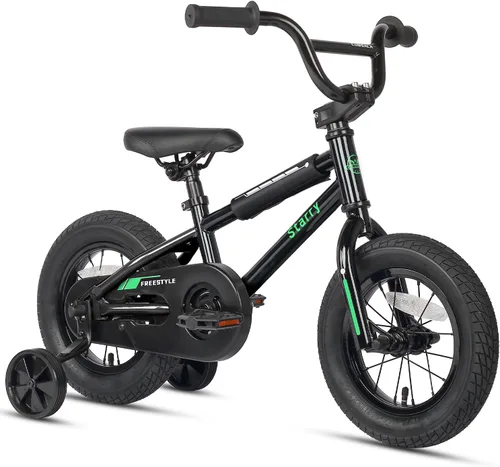 Vista 10 de cubsala Bicicleta para niños de 12, 14, 16, 18 pulgadas, estilo BMX, con ruedas de entrenamiento, freno para niños de 2 a 10 años, varios
