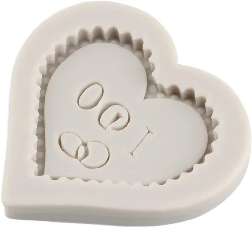 Vista 9 de Sijiangmold Molde de fondant de corazón MR MRS I DO, molde de silicona para decoración de tartas, molde de anillo de copa de vino de champán