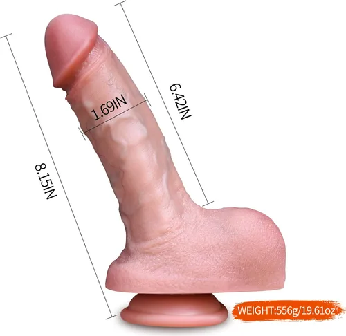 Vista 6 de Reproduction Consolador real hecho a mano, juguete para adultos, consolador realista con ventosa, material seguro para el cuerpo, estimulación