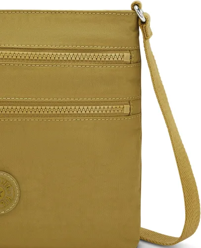 Vista 5 de Kipling Abner - Correa cruzada ajustable para mujer bolsillo interno con cremallera bolsa pequeña de nailon arrugado