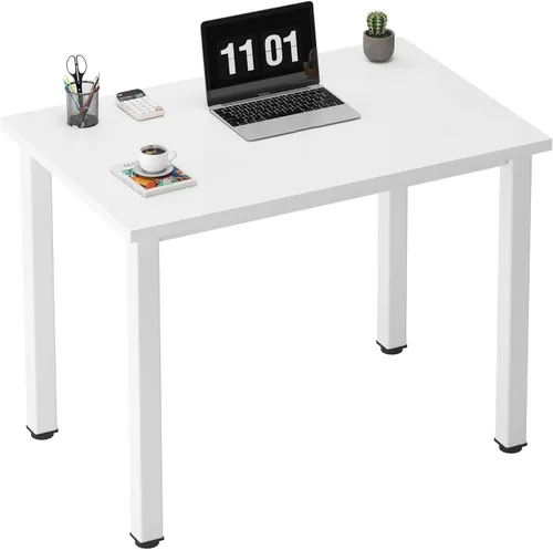 Vista 30 de Need Escritorio pequeño para computadora, mesa de escritura resistente de 31.5 pulgadas, estrecho, negro