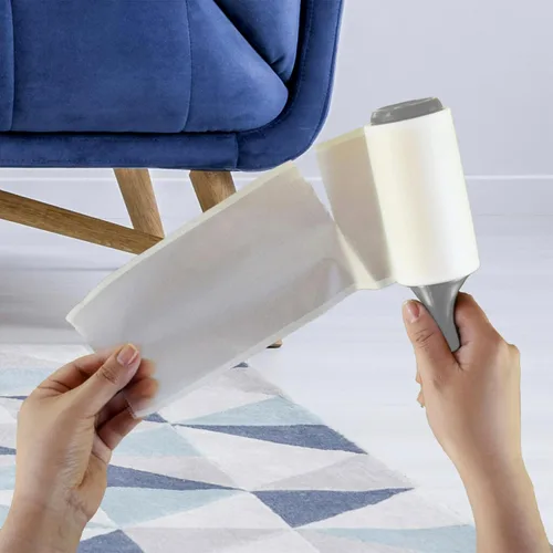 Vista 2 de Scotch-Brite Rodillo de Pelusa Limpieza Diaria, 95 Hojas, Removedor Multiusos de Pelo de Mascotas, Pelusa y Pelillos para Ropa, Muebles, Tapicería