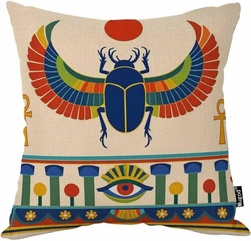 Vista 9 de Mugod Funda de almohada con diseño de flor de amapola, hermosa y encantadora acuarela, color rojo y blanco, 18 x 18 pulgadas, suave, cuadrada
