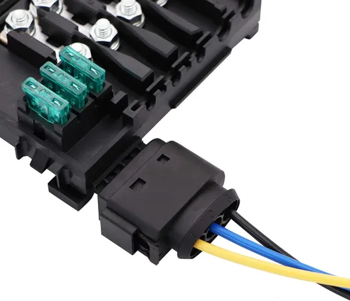 Vista 3 de Terminal de caja de fusibles de batería 1J0937550 compatible con VW Beetle Jetta Bora Golf MK4 99-04 con conector de conexión de arnés de cableado