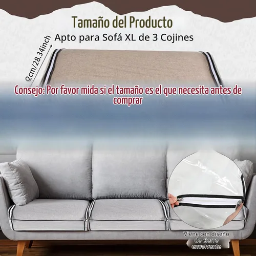 Vista 2 de Geetery Fundas de Cojín de Asiento de Sofá de Plástico PVC Impermeables Fundas de Sofá Muebles Funda de Asiento de Sofá para Proteger Contra