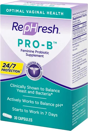 Vista 14 de RepHresh Suplemento probiótico Pro-B para mujeres, 30 cápsulas orales