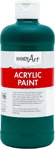 Vista 47 de Handy Art Pintura acrílica, juego de 12 colores, botellas de 16 onzas, acrílico líquido para estudiantes semibrillante, consistencia de flujo