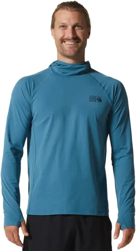 Vista 14 de Mountain Hardwear Sudadera con capucha elástica de montaña para hombre, para senderismo, casual, campamento y mochilero Estampado De Tinte De Hielo