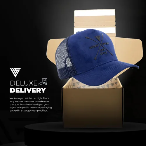 Vista 158 de Urban Effort Gorra trasera de malla, para hombres y mujeres, gorra de béisbol de 5 paneles, gran cierre a presión para caza y senderismo