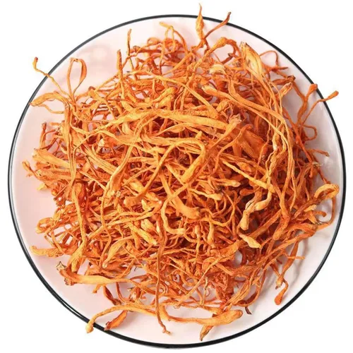 Vista 4 de SIFANGDA Cordyceps Flower / Cordyceps seca de hongos militaris/Chong Cao Hua/Cabeza de poro Ordyceps Militaris/Cordceps Pupea Dorado (3.5 onzas)