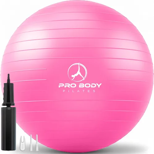 Vista 10 de ProBody Pilates Pelota de Ejercicio - Bola de Balance de Varios Tamaños de Grado de Gimnasio para Fitness, Yoga, Entrenamiento, Embarazo y Terapia