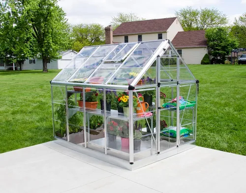 Vista 3 de Snap & Grow invernadero de 6 pies, plateado, tamaño: 6' x 8', Plateado