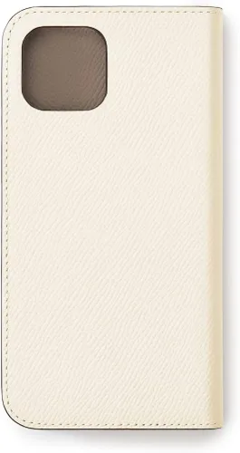 Vista 2 de BONAVENTURA 】Funda para iPhone 14 Noblessa Diary [Blanco x Etoupe] BODN14-WHET