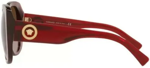 Vista 3 de Gafas de sol Versace VE 4387 38813 Transparente Rojo Rojo transparente