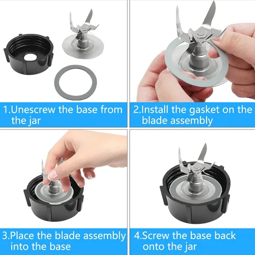 Vista 4 de BokWin 2 juntas de junta tórica para licuadora, anillos de junta tórica de sellado de goma para modelos Oster y Osterizer Blender